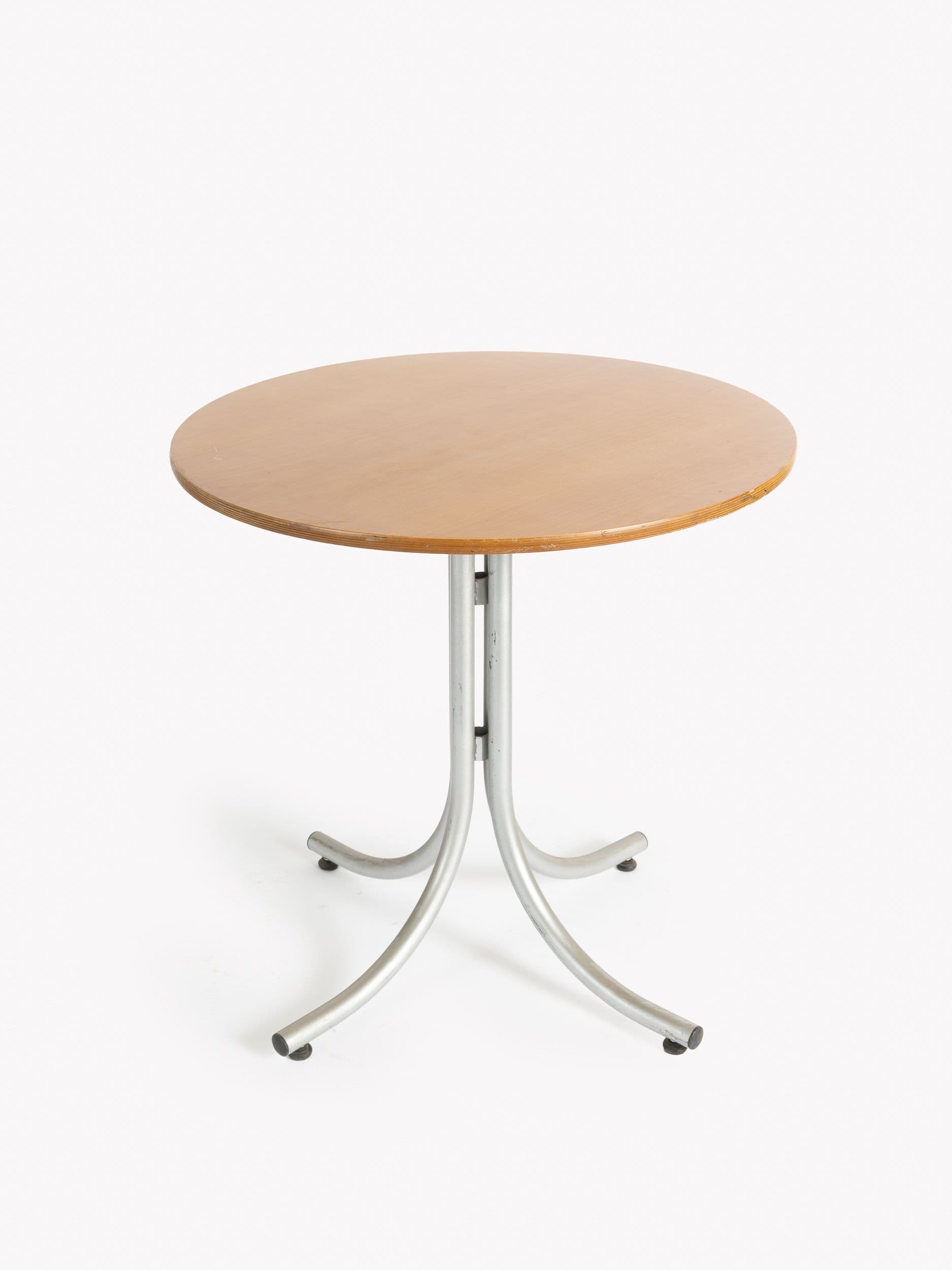 MESA REDONDA FERIA SOBRE MADERA 80cm,Ø