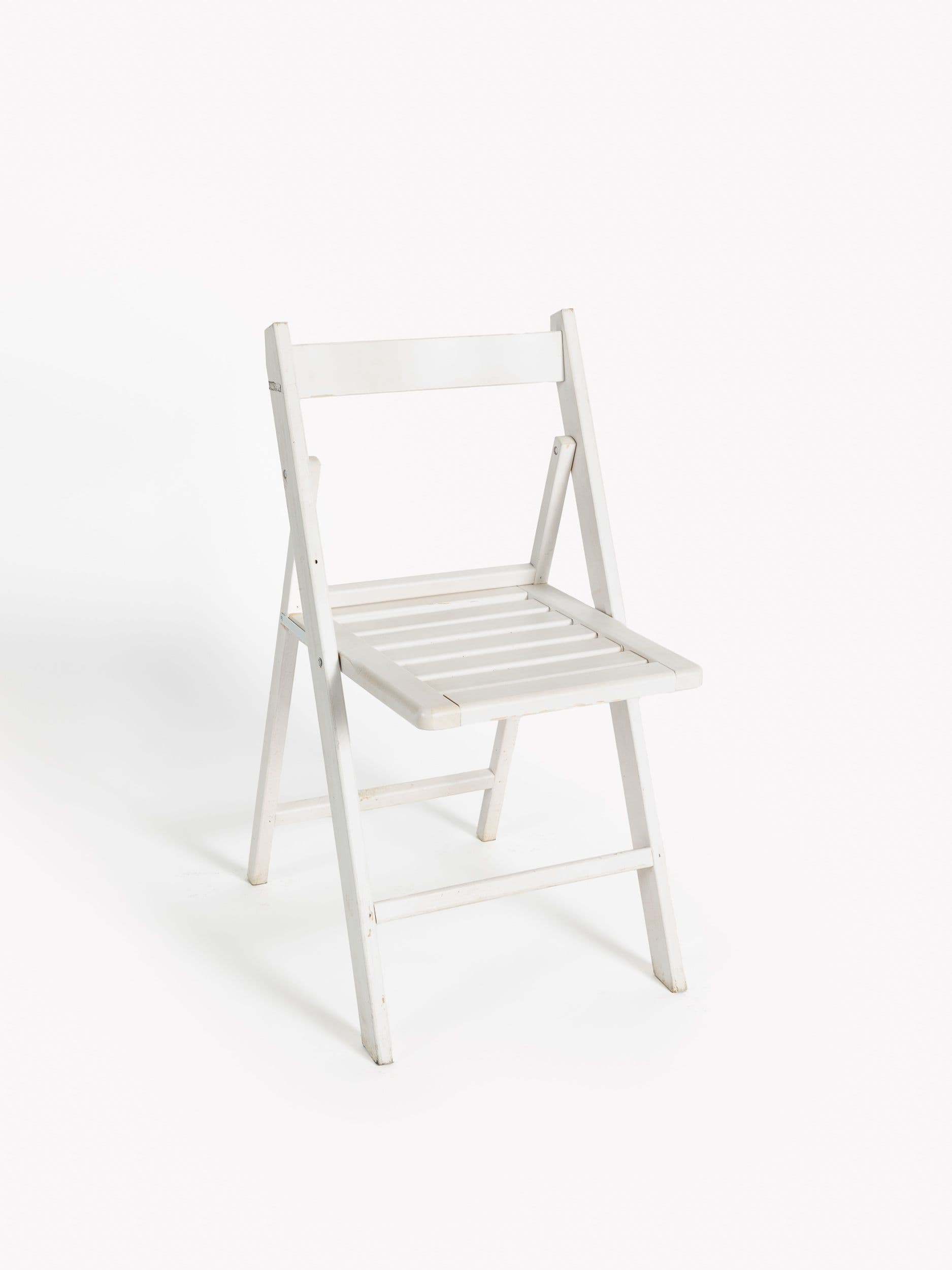 SILLA PLEGABLE MADERA BLANCA