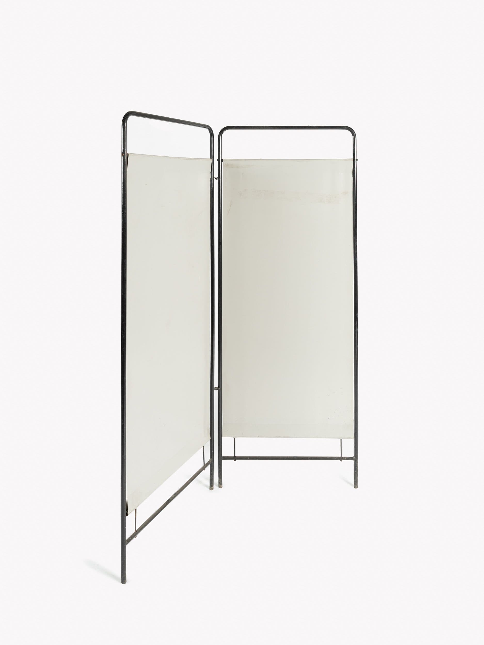 Biombo separador de 2 fulles gris