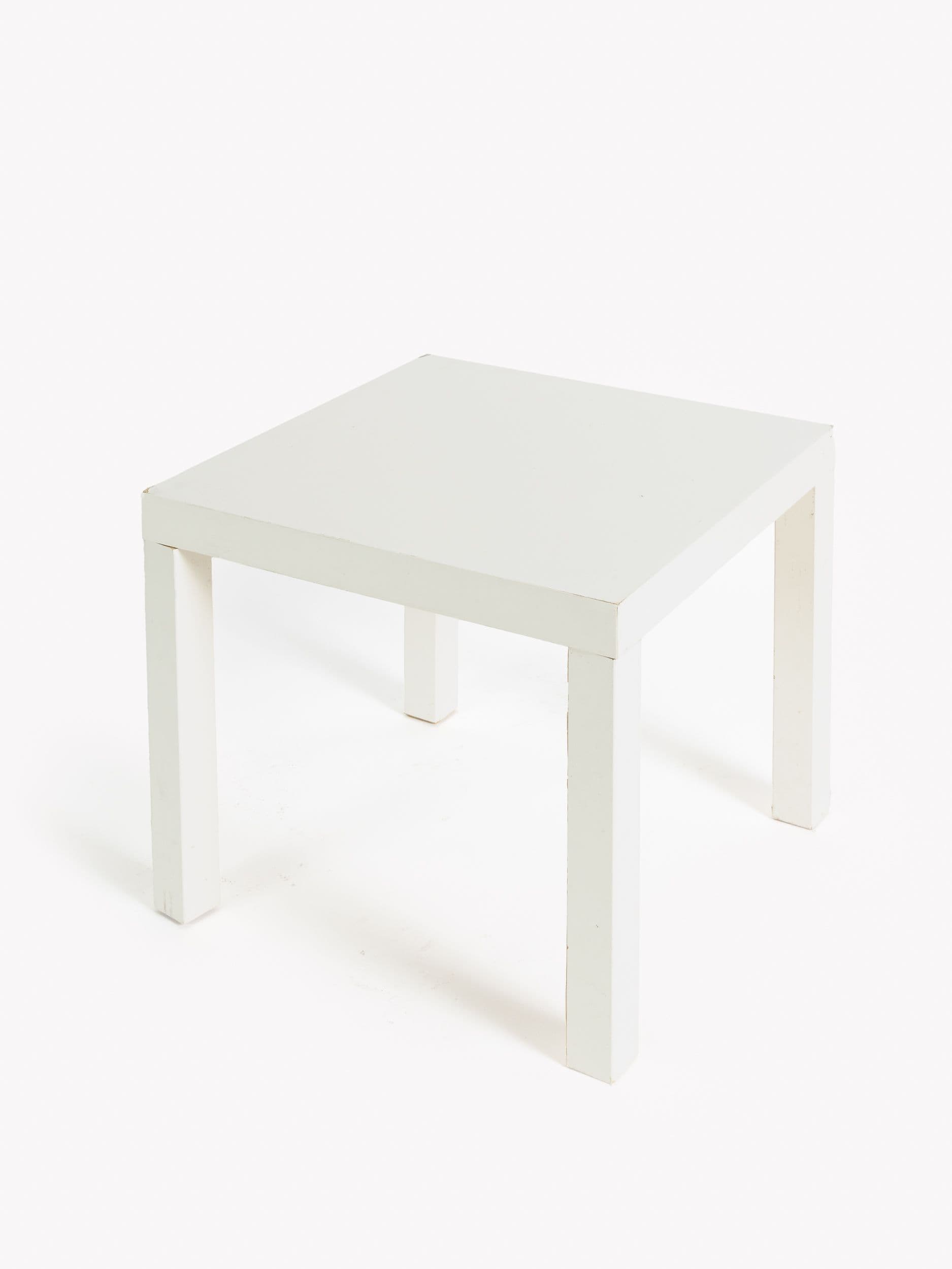 MESA BAJA RINCONERA MADERA BLANCA 50 x 50 x 45 cm 